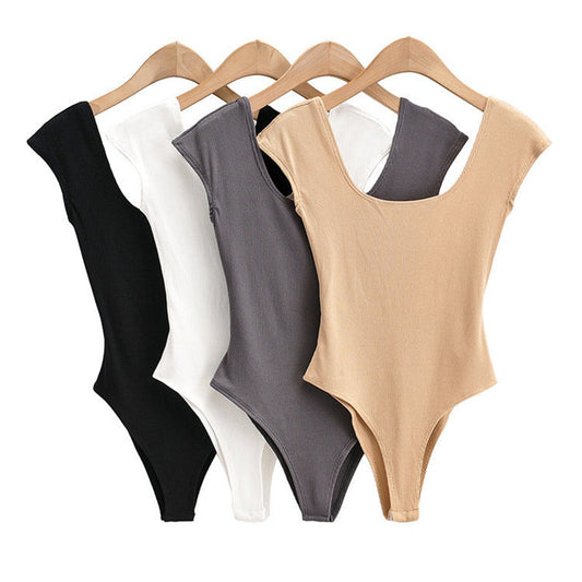 Skinny Slim Low Neck Bodysuit