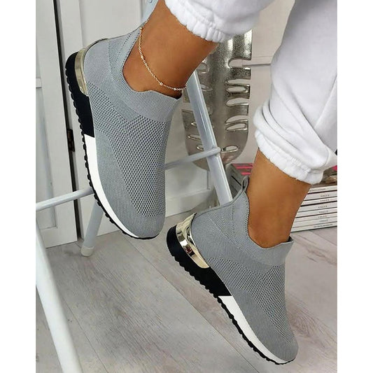Elegant Elastic Slip-on Sneakers Zapatillas Mujer - It Is What It Is & Always Will Be 