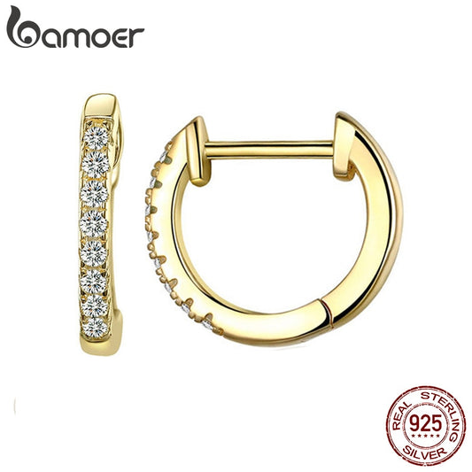 Bamoer 14K Gold Plated 925 Sterling Silver Cuff Earrings - It Is What It Is & Always Will Be 