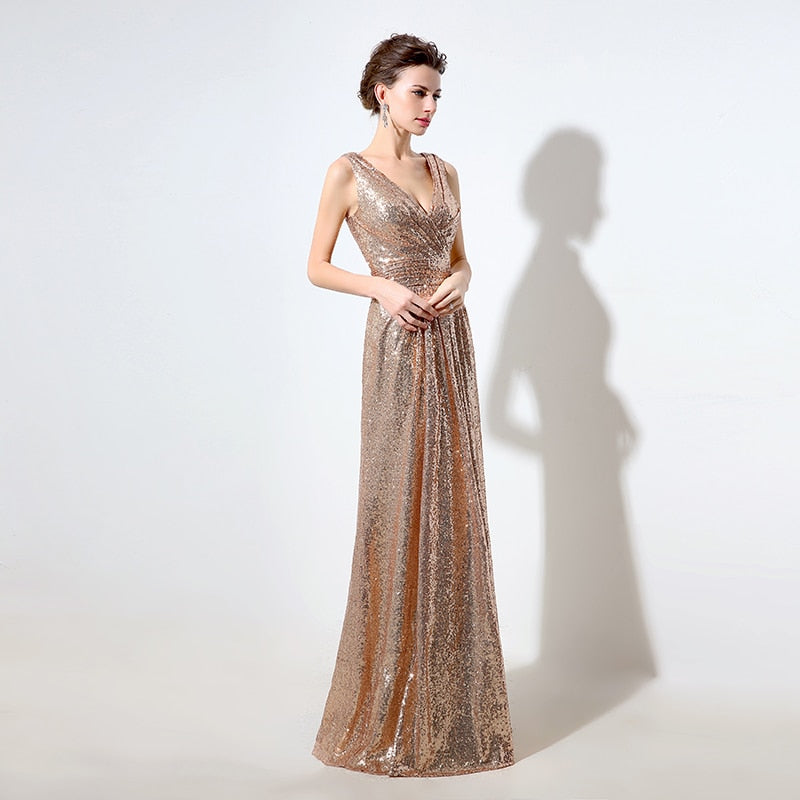 Gold Sequin Dress - It Is What It Is & Always Will Be 