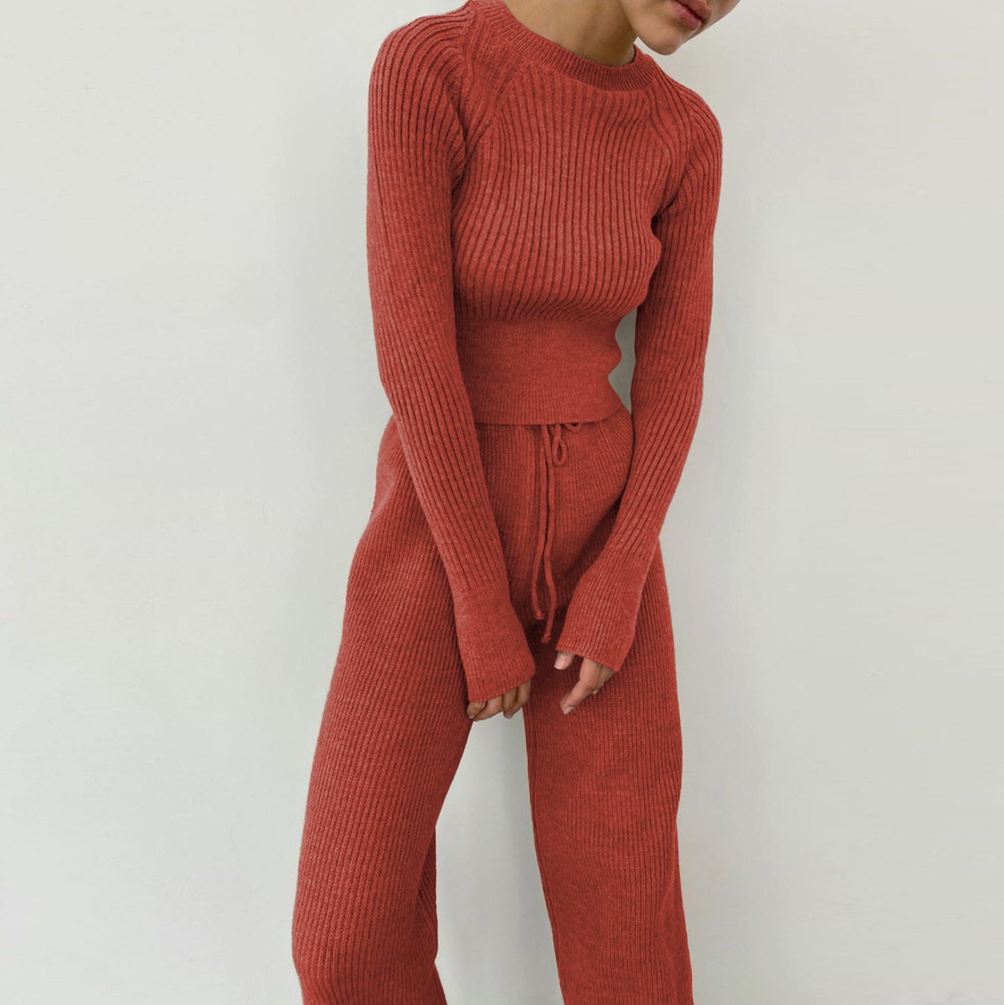 Cryptographic Knitted Two Piece Set