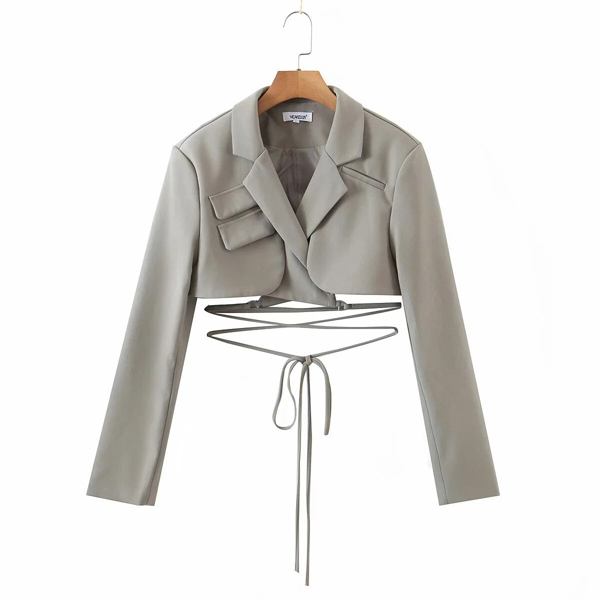 Autumn Cropped Suit Jacket