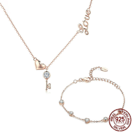 Key Lock of Love Jewelry Set - It Is What It Is & Always Will Be 