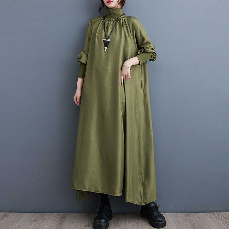 Korean oversized high neck dress - It Is What It Is & Always Will Be 