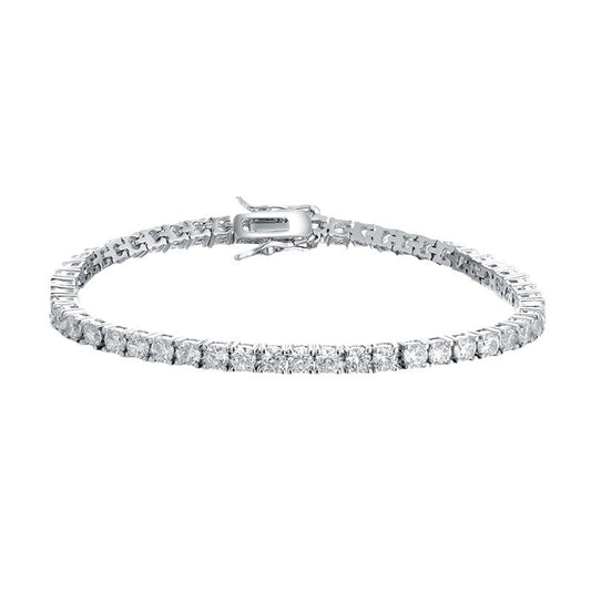 S925 Sterling Silver Zircon Tennis Bracelet - It Is What It Is & Always Will Be 