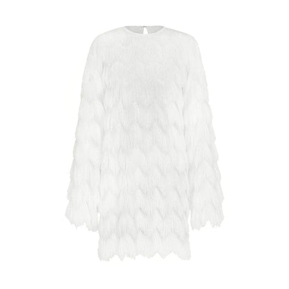 European Loose Tassel Fringed Dress