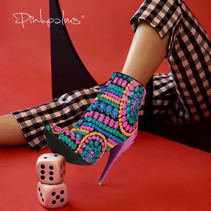 Pink Palms Boots - It Is What It Is & Always Will Be 