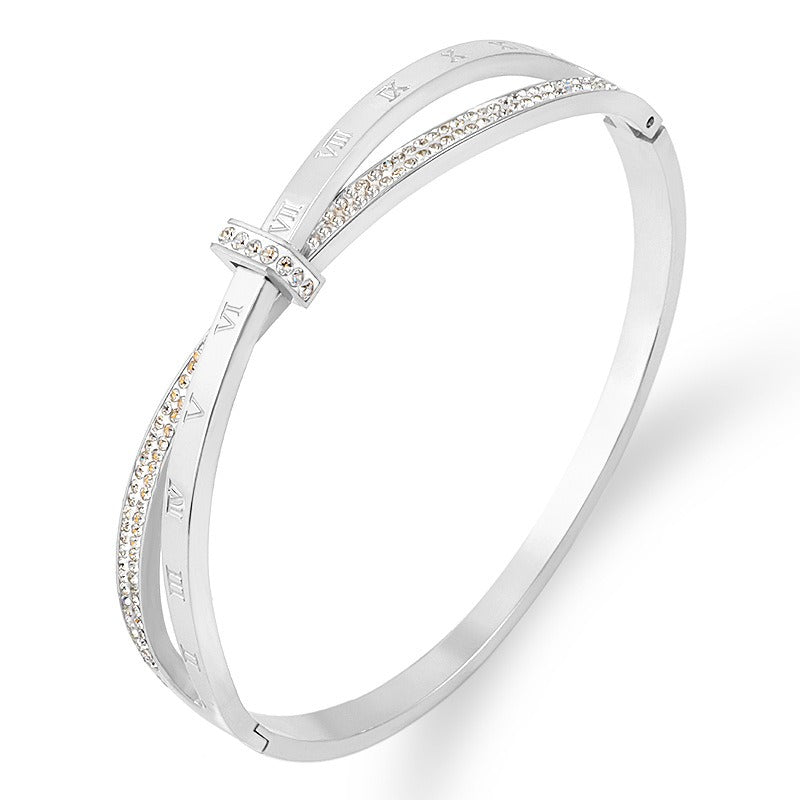 Cross Design Bangle - It Is What It Is & Always Will Be 