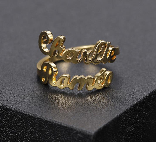 Personalised Double Names Ring - It Is What It Is & Always Will Be 