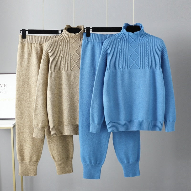 Two Piece Knit Suit