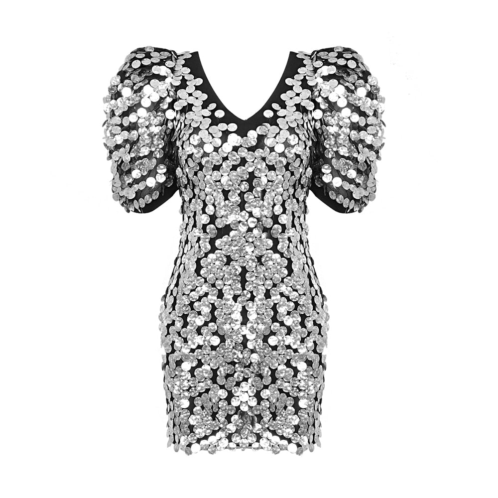 Sequins Mini Dress - It Is What It Is & Always Will Be 