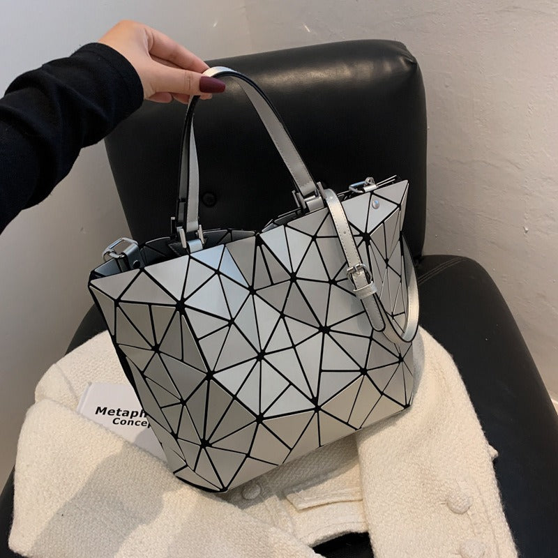 Geometric Rhombus Tote - It Is What It Is & Always Will Be 