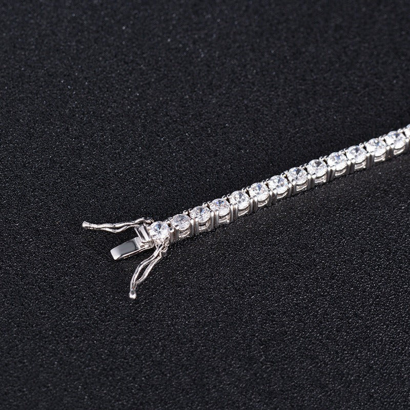 S925 Sterling Silver Zircon Tennis Bracelet - It Is What It Is & Always Will Be 