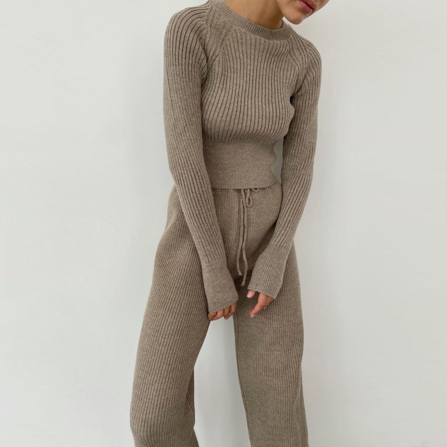Cryptographic Knitted Two Piece Set