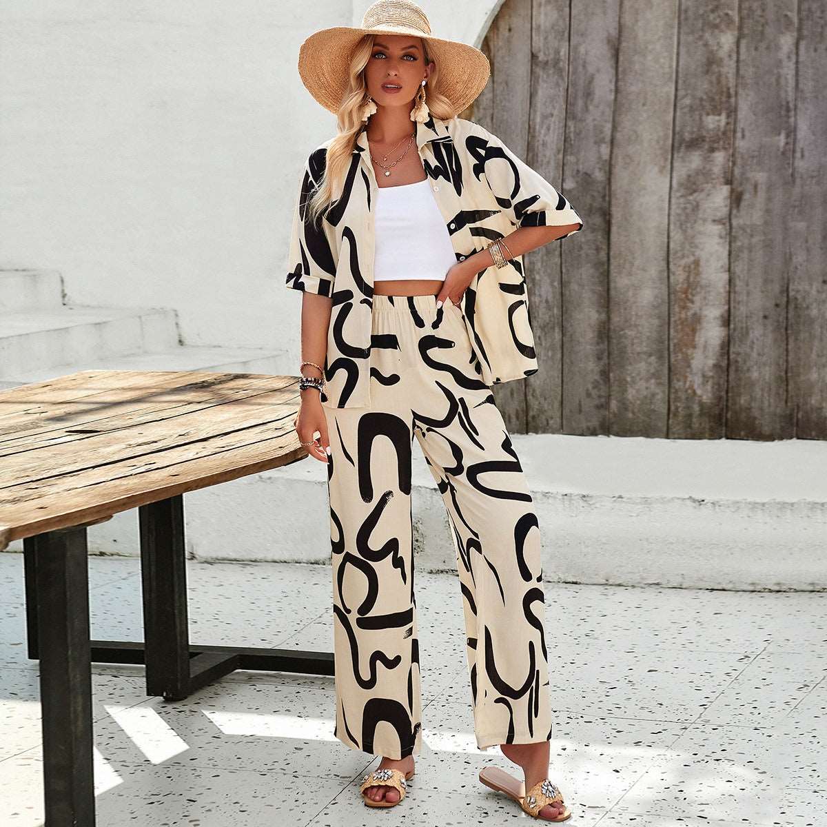 Casual printed suit - It Is What It Is & Always Will Be 