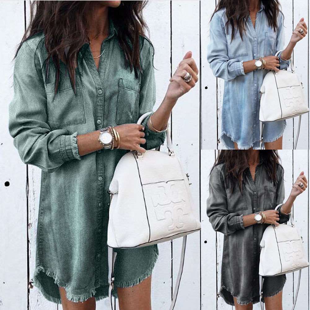 Denim Shirt Dress - It Is What It Is & Always Will Be 