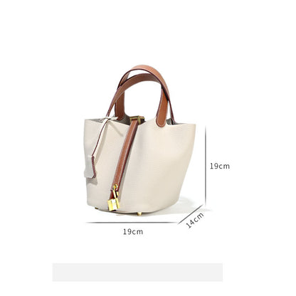 Leather Bucket Bag - It Is What It Is & Always Will Be 