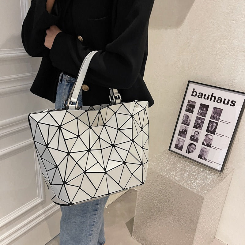 Geometric Rhombus Tote - It Is What It Is & Always Will Be 