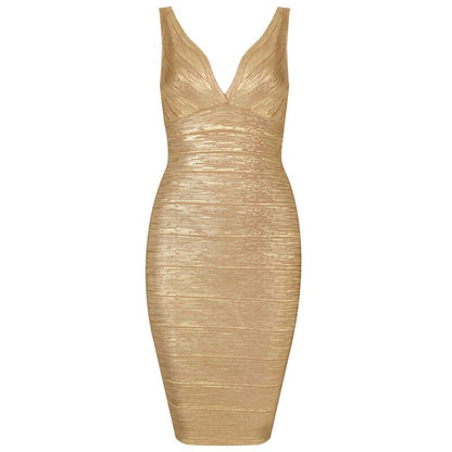 Foil Print Bandage Dress - It Is What It Is & Always Will Be 