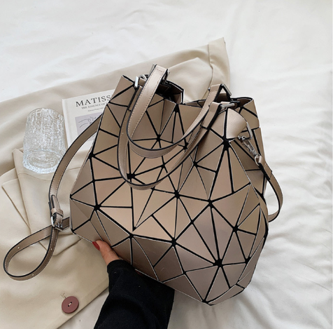 Geometric Rhombus Tote - It Is What It Is & Always Will Be 