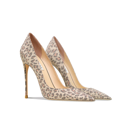 Leather Leopard Print Heel - It Is What It Is & Always Will Be 