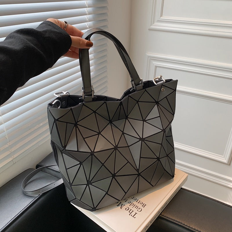 Geometric Rhombus Tote - It Is What It Is & Always Will Be 