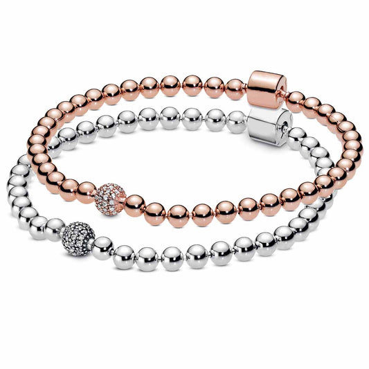 Beads & Pave Crystal Bracelet - It Is What It Is & Always Will Be 