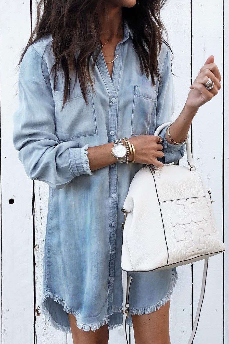 Denim Shirt Dress - It Is What It Is & Always Will Be 