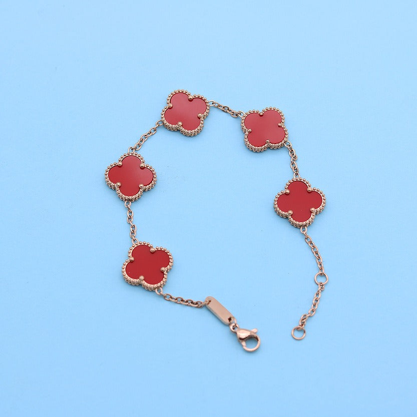 Double-Sided Clover Bracelet - It Is What It Is & Always Will Be 