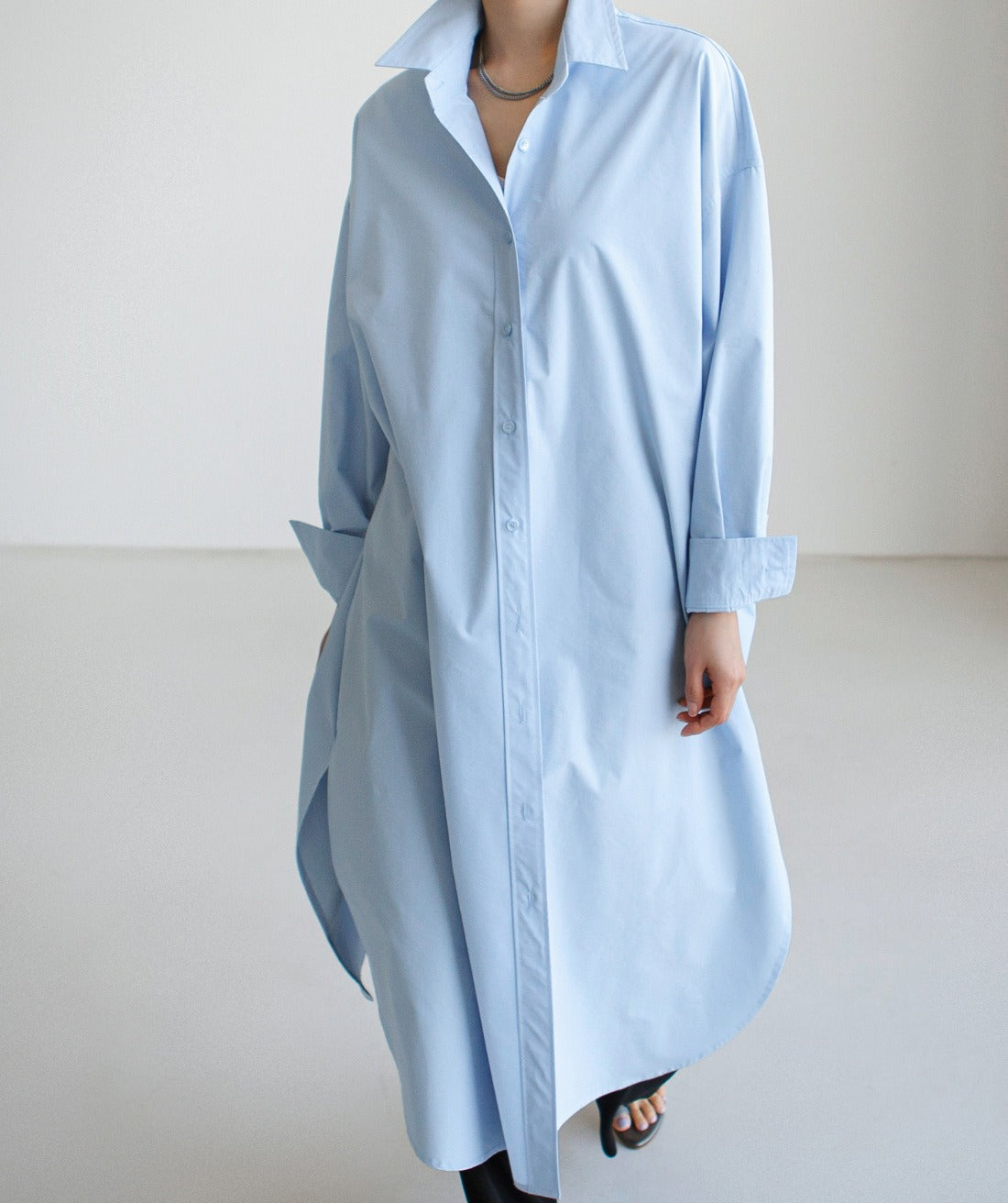 Temperament Single Breasted Shirt Dress - It Is What It Is & Always Will Be 