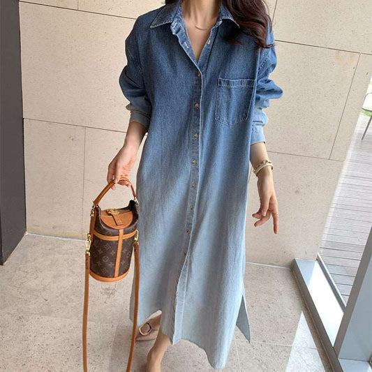 Denim Dress Shirt - It Is What It Is & Always Will Be 