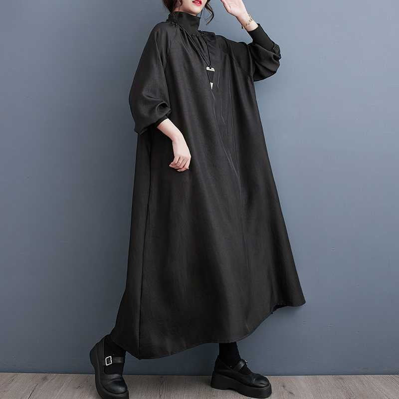 Korean oversized high neck dress - It Is What It Is & Always Will Be 