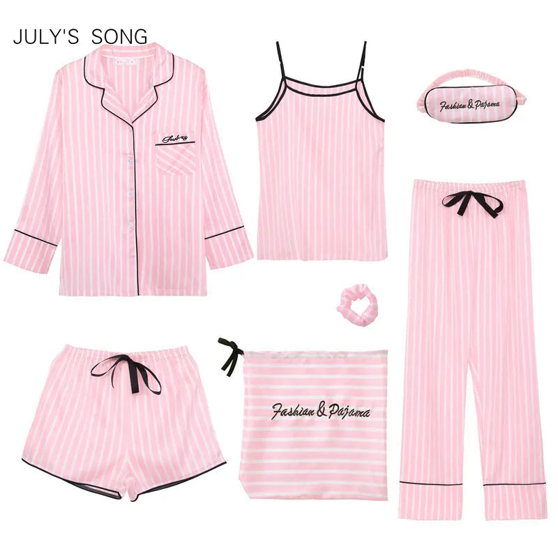 Women's 7 Pieces Pajama Set - It Is What It Is & Always Will Be 