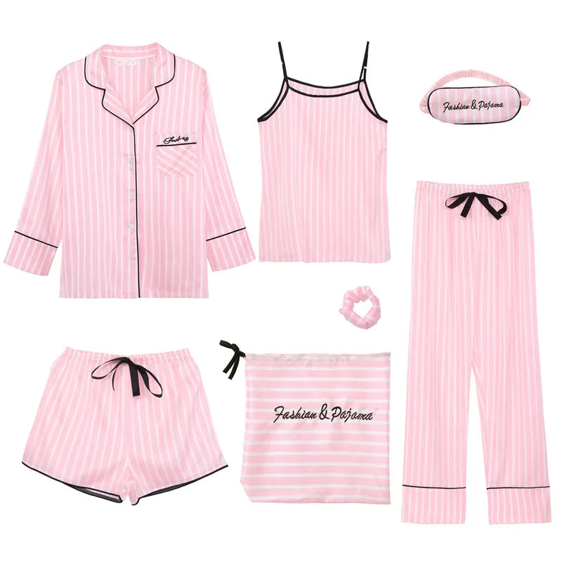 Women's 7 Pieces Pajama Set - It Is What It Is & Always Will Be 