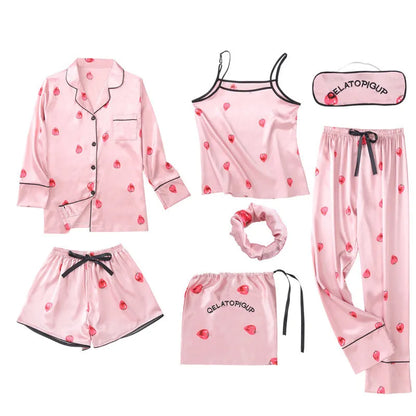 Women's 7 Pieces Pajama Set - It Is What It Is & Always Will Be 