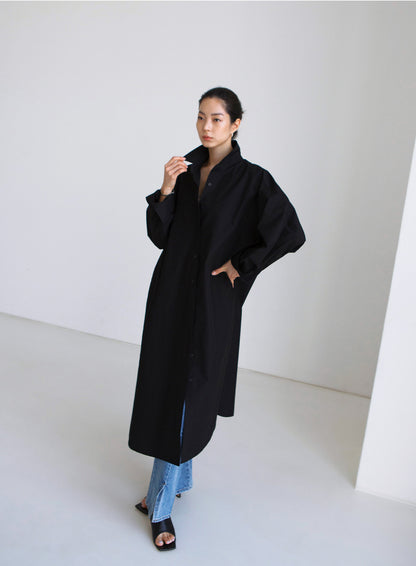 Temperament Single Breasted Shirt Dress